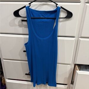 Aerie Blue Ribbed Tank Top